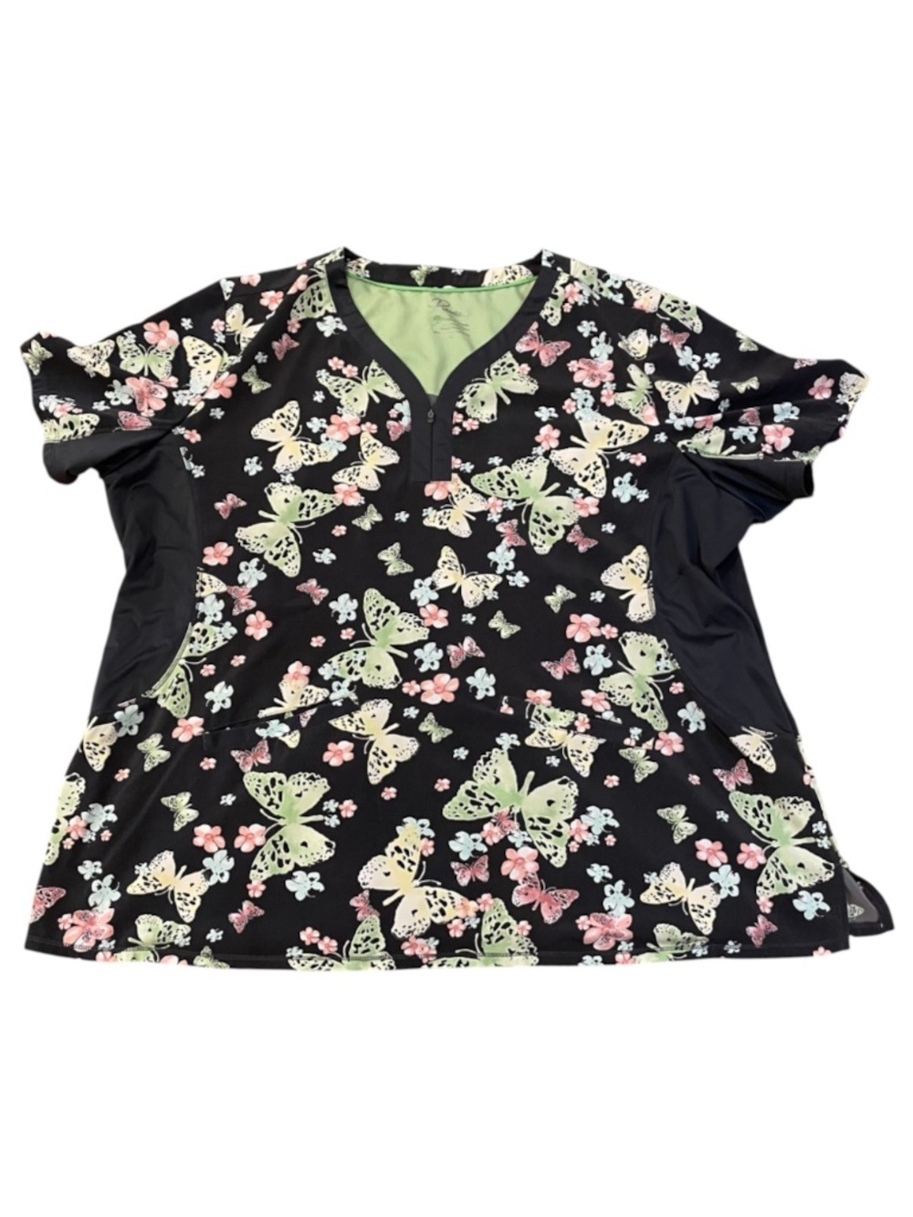 Healing Hands Premier Butterfly Scrub Top Women’s Size 4X